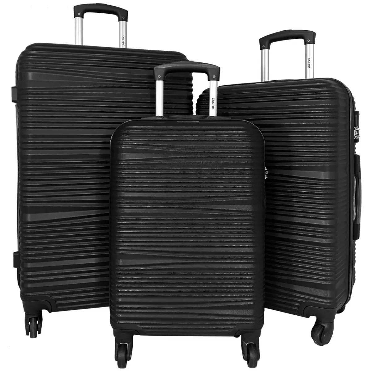 Lot 3 valises dont 1 valise cabine rigides ABS^Cactus Outlet