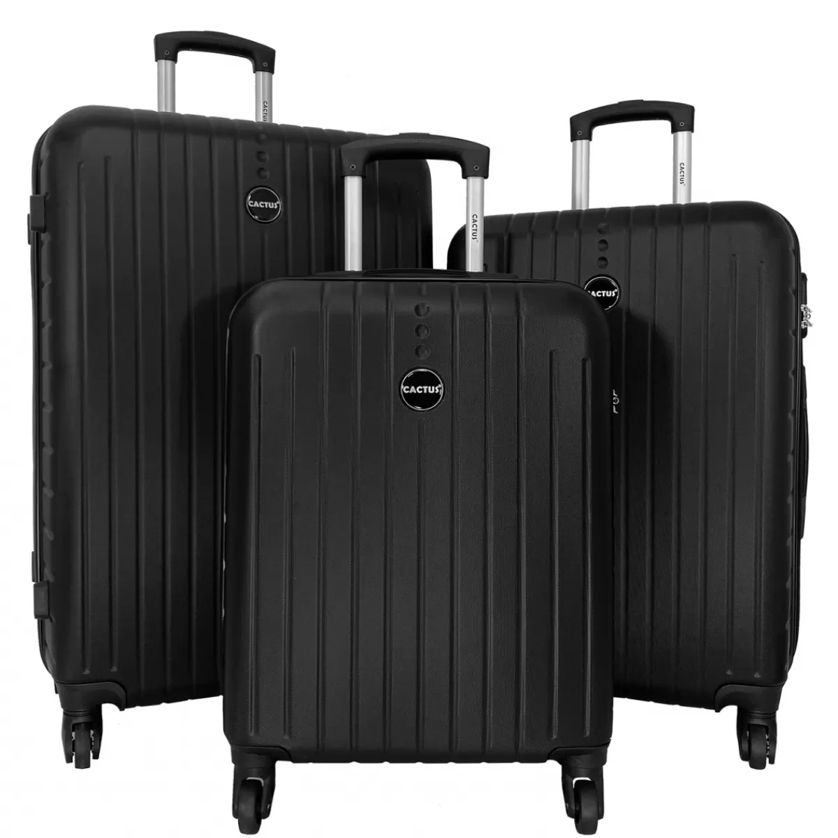 Lot 3 valises dont 1 valise cabine rigides   ABS^Cactus Discount