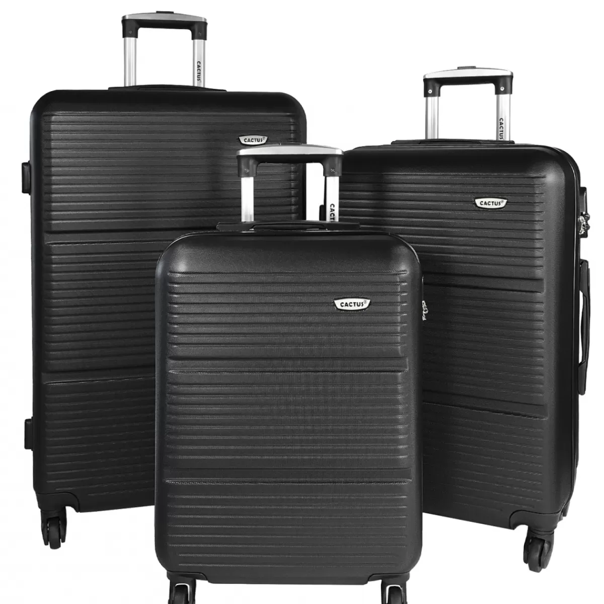 Lot 3 valises rigides dont 1 valise cabine ABS^Cactus Best Sale