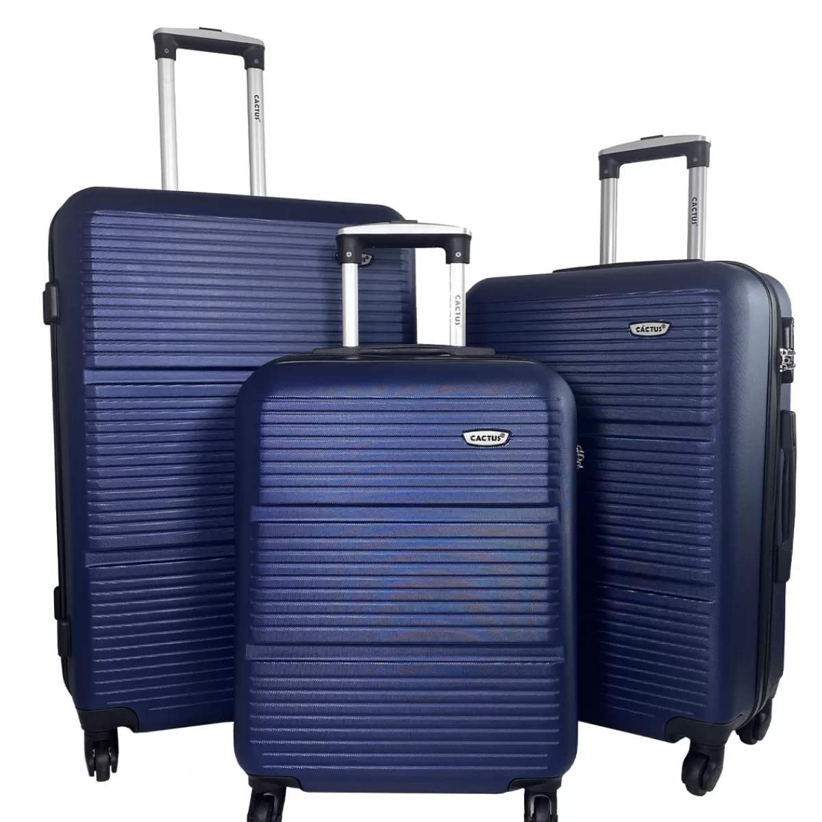 Lot 3 valises rigides dont 1 valise cabine ABS^Cactus Shop