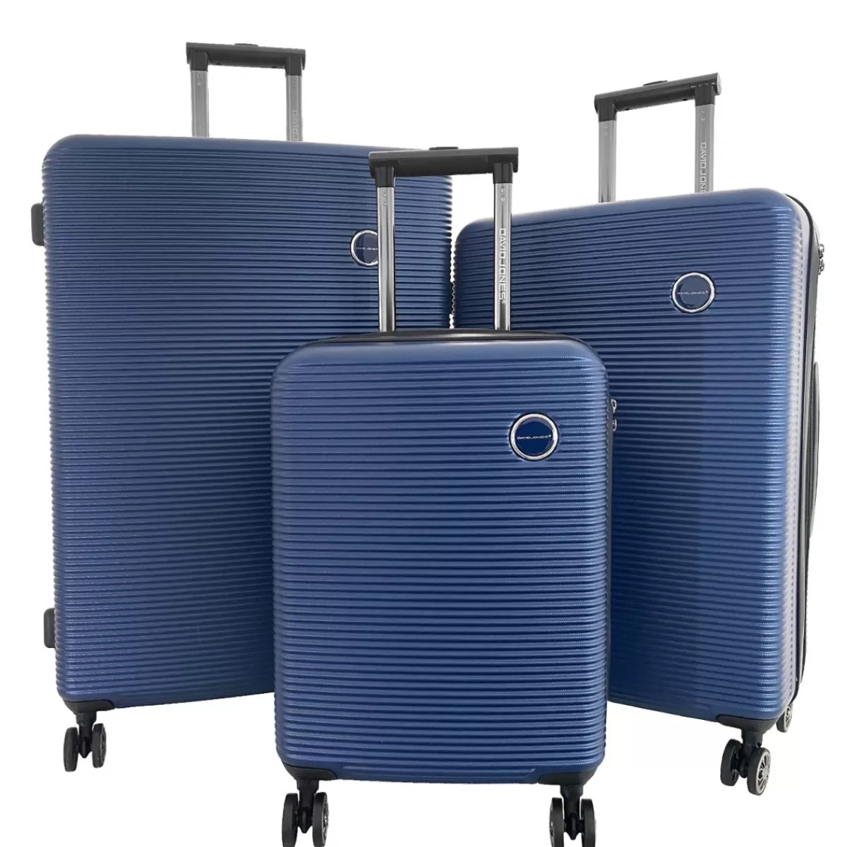 Lot 3 valises rigides dont 1 valise cabine ABS TSA^David Jones Best