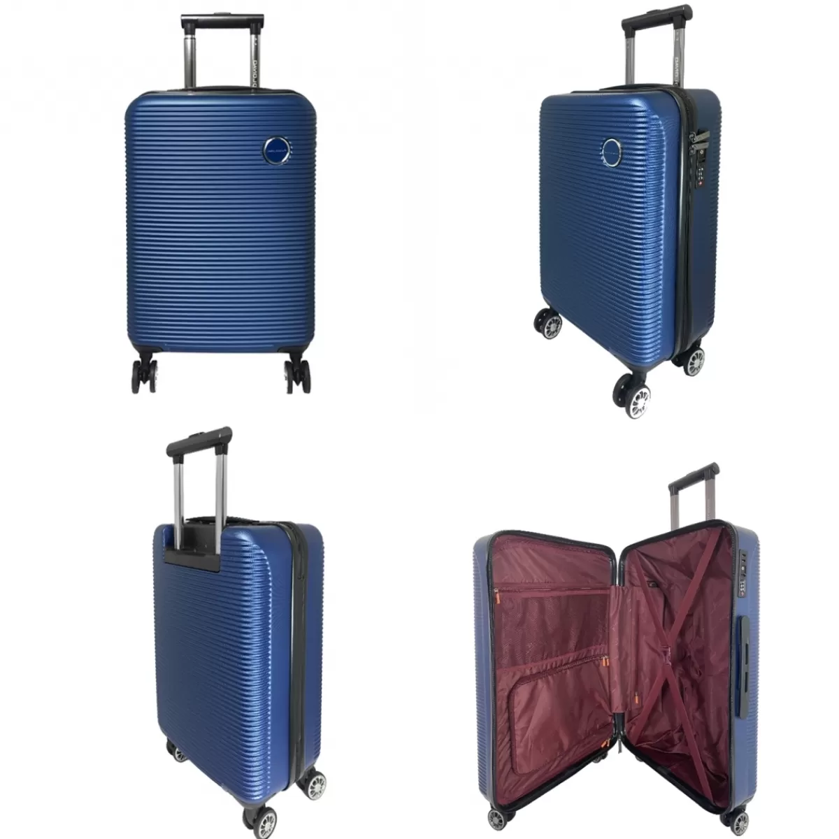 Lot 3 valises rigides dont 1 valise cabine ABS TSA^David Jones Best