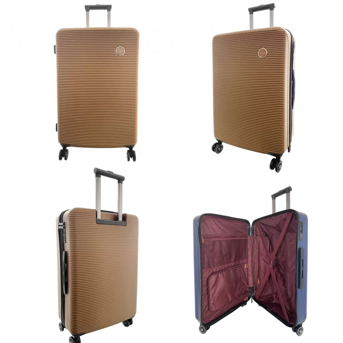 Lot 3 valises rigides dont 1 valise cabine ABS TSA^David Jones Best