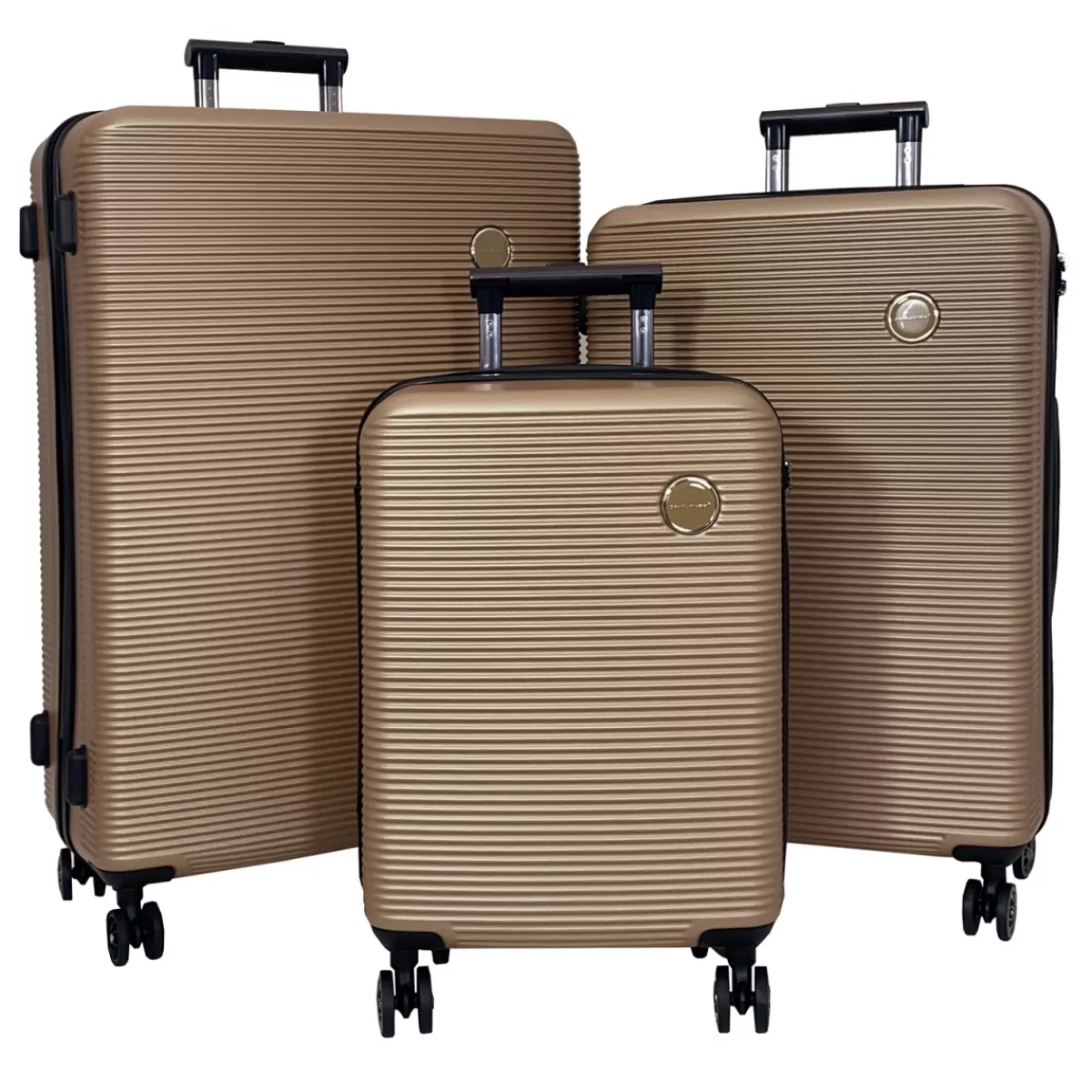 Lot 3 valises rigides dont 1 valise cabine ABS TSA^David Jones Best