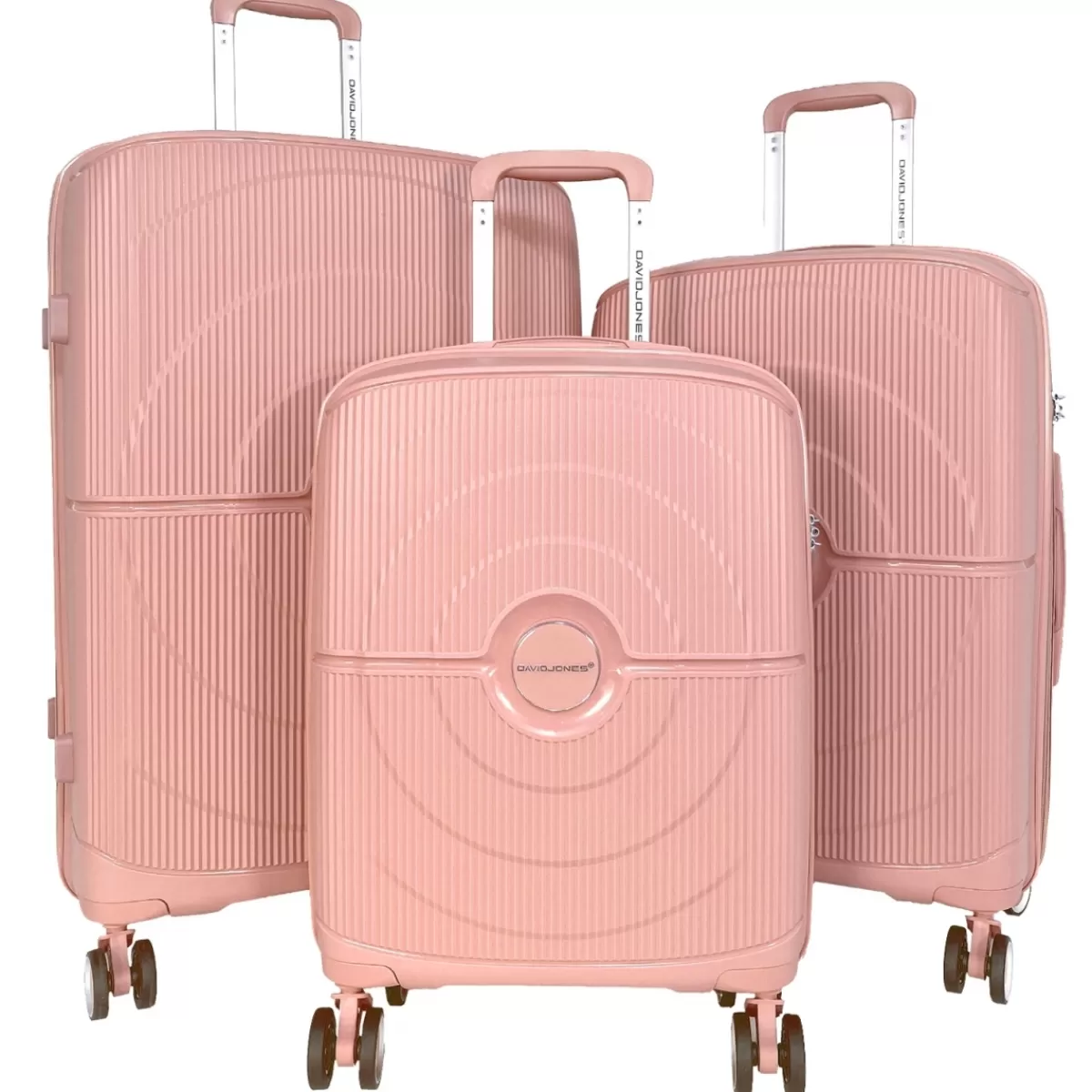 Lot 3 valises rigides dont 1 valise cabine TSA PETE^David Jones Cheap