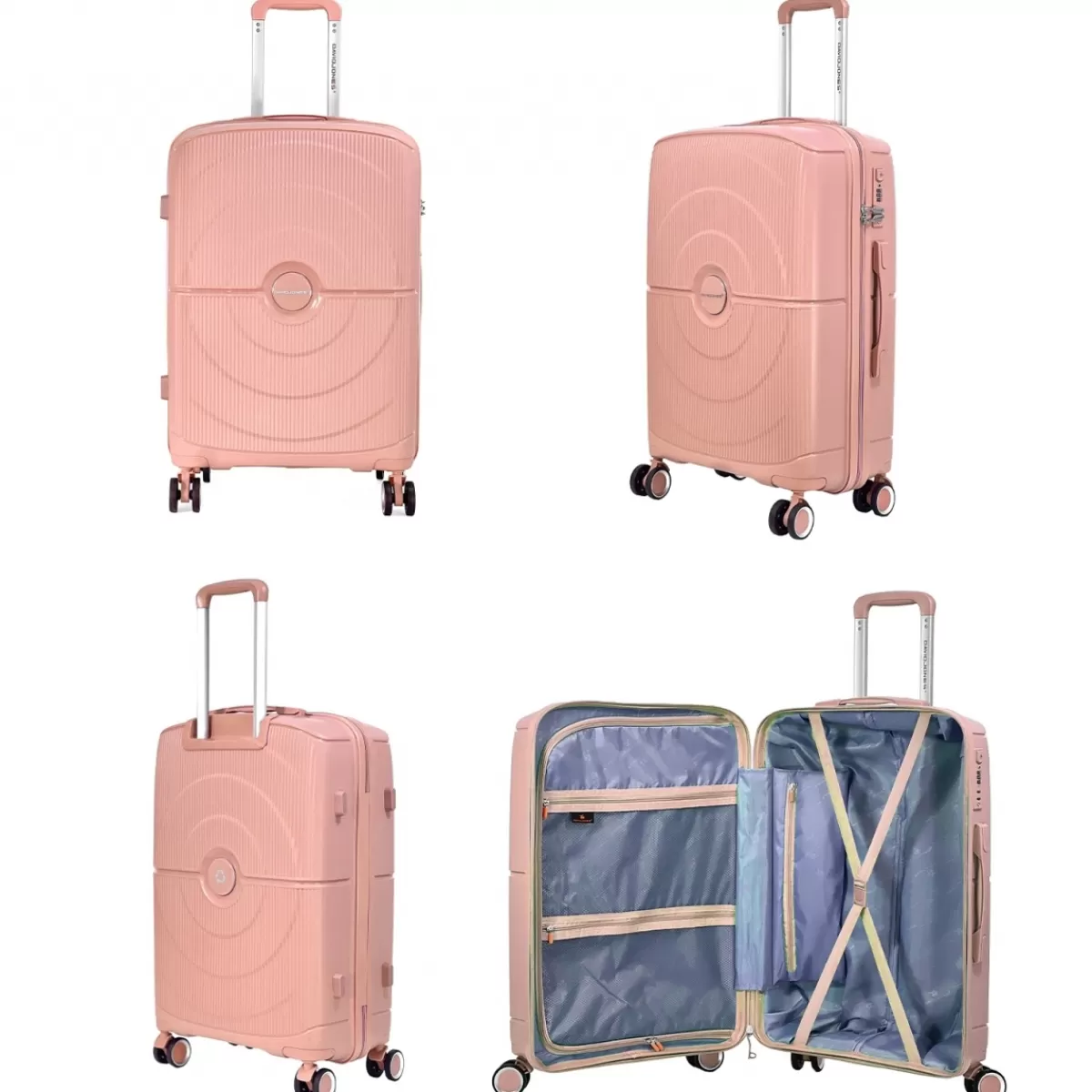 Lot 3 valises rigides dont 1 valise cabine TSA PETE^David Jones Cheap