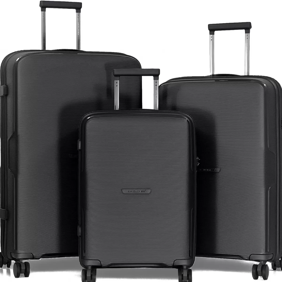 Lot 3 valises rigides dont 1 valise cabine TSA PETE^David Jones Online