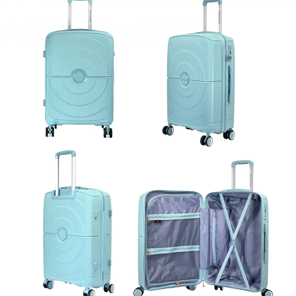 Lot 3 valises rigides dont 1 valise cabine TSA PETE^David Jones Cheap