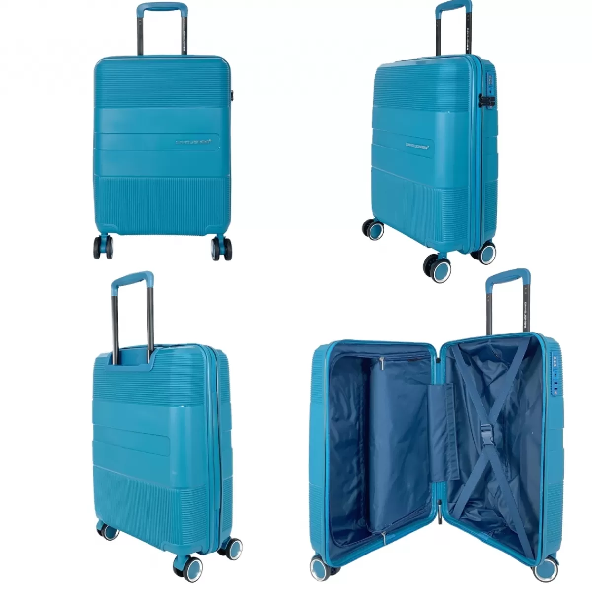 Lot 3 valises rigides extensibles dont 1 cabine PETE TSA^David Jones Hot