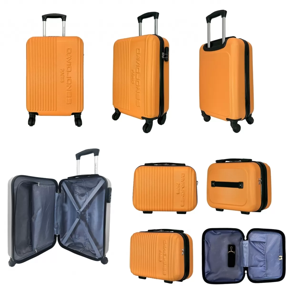 Lot valise cabine 55cm plus 1 vanity rigides ABS^David Jones Flash Sale