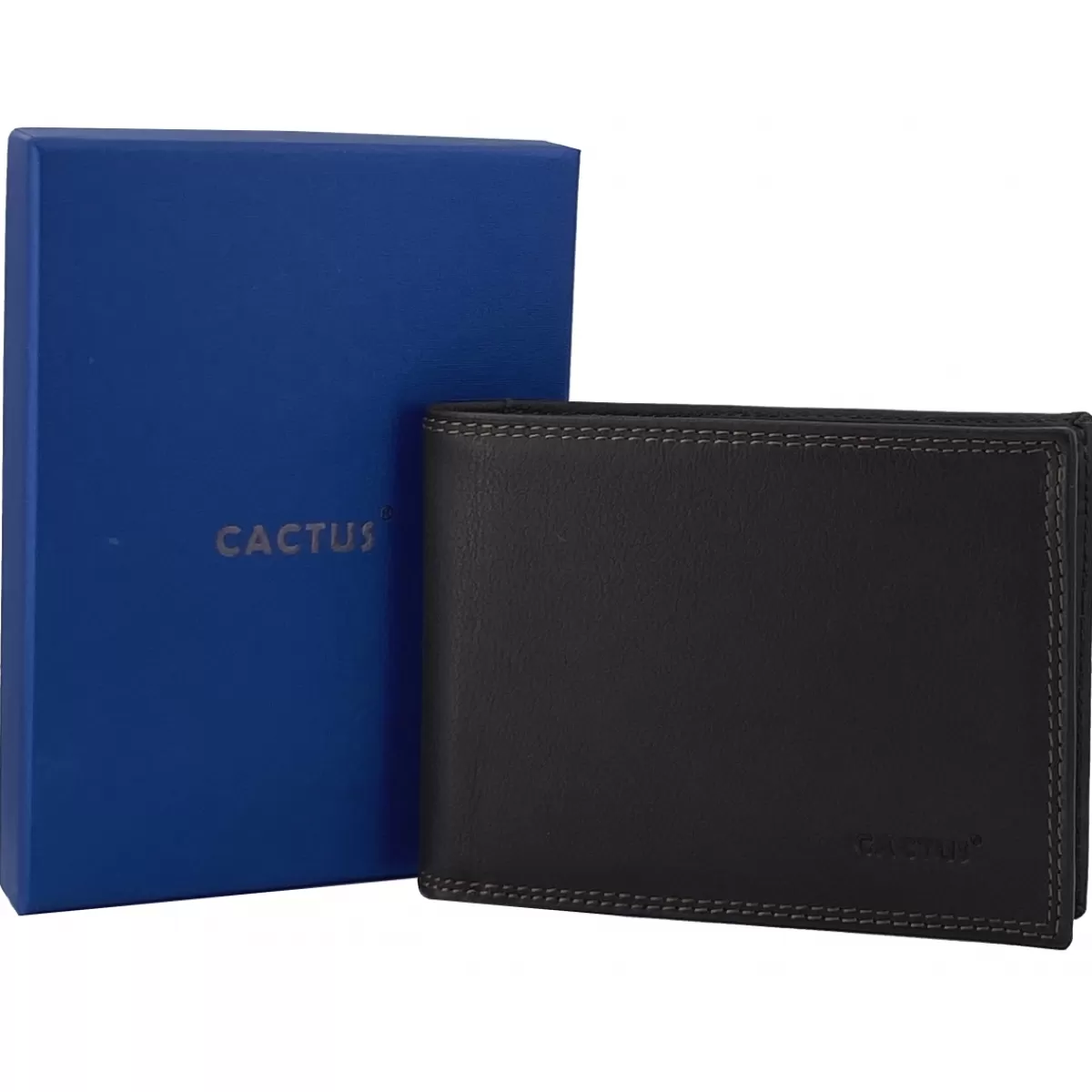 Porte Cartes cuir de vachette anti-RFID^Cactus New