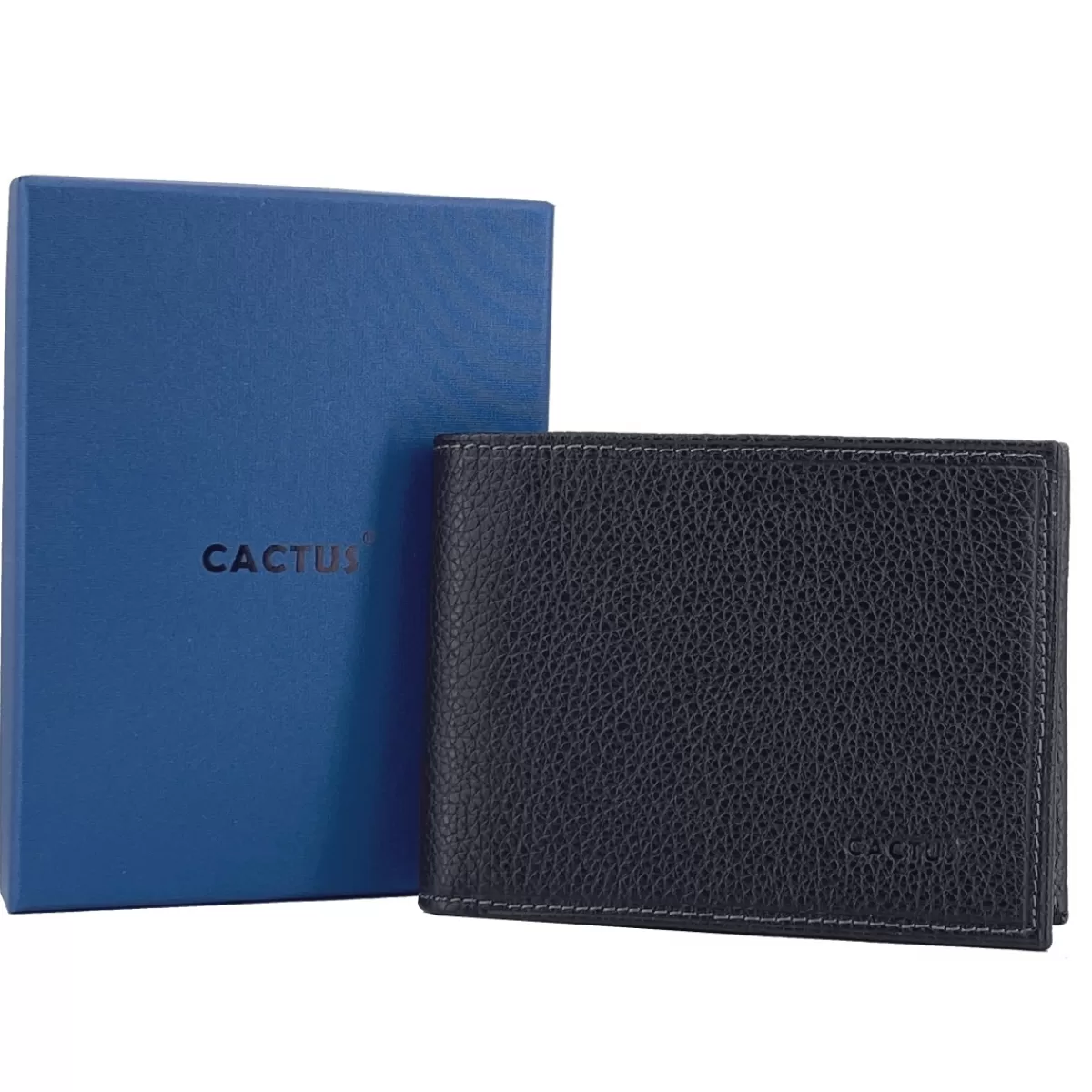 Portefeuille cuir de vachette anti-RFID^Cactus Outlet