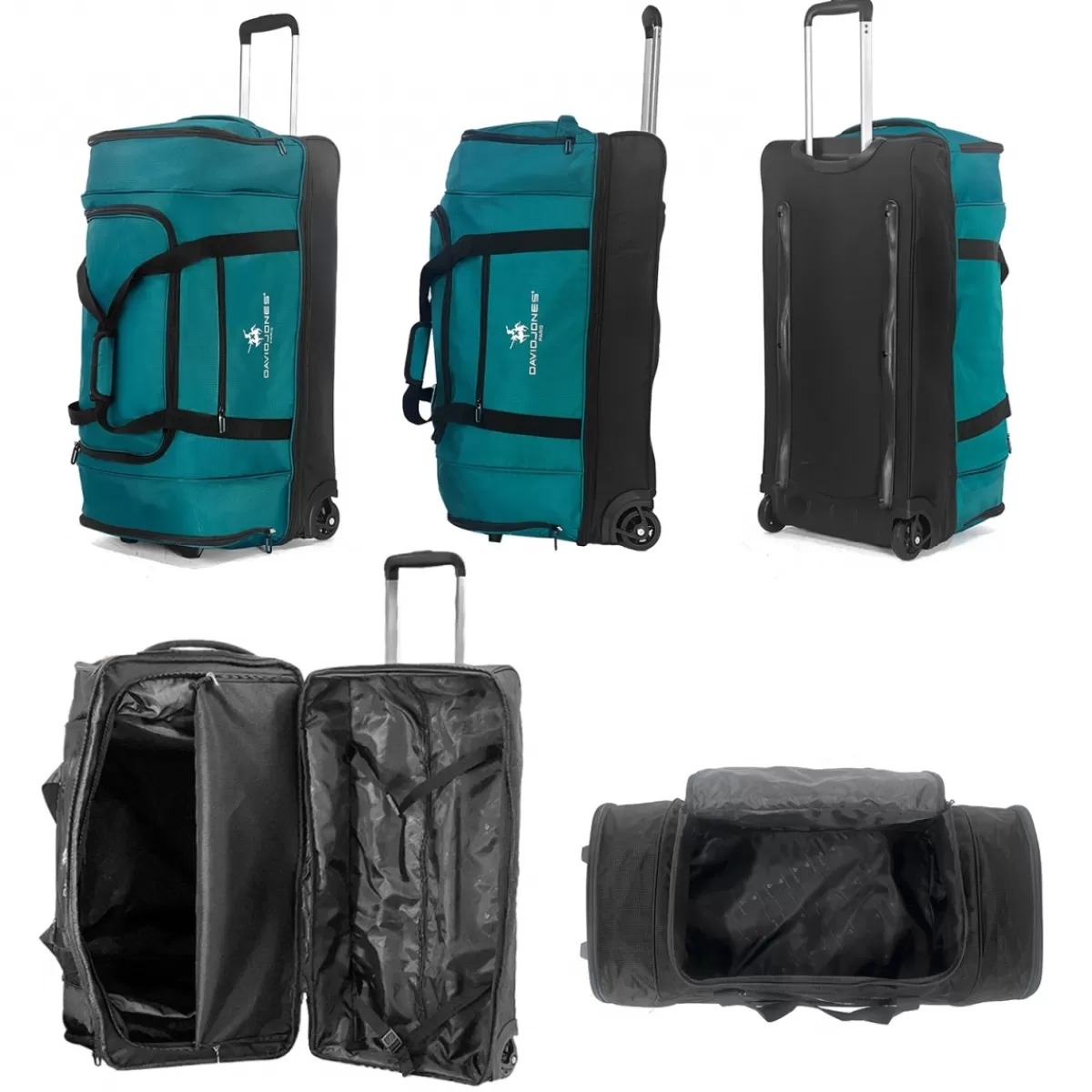 Sac de voyage à roulettes 105L double compartiment Taille L 75cm^David Jones Best Sale