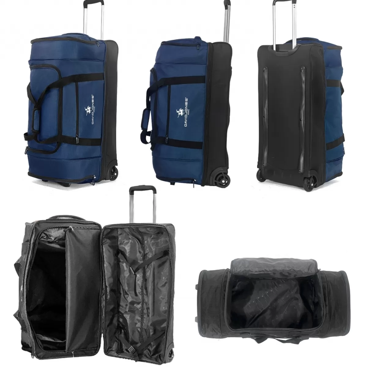 Sac de voyage à roulettes 105L double compartiment Taille L 75cm^David Jones Best Sale