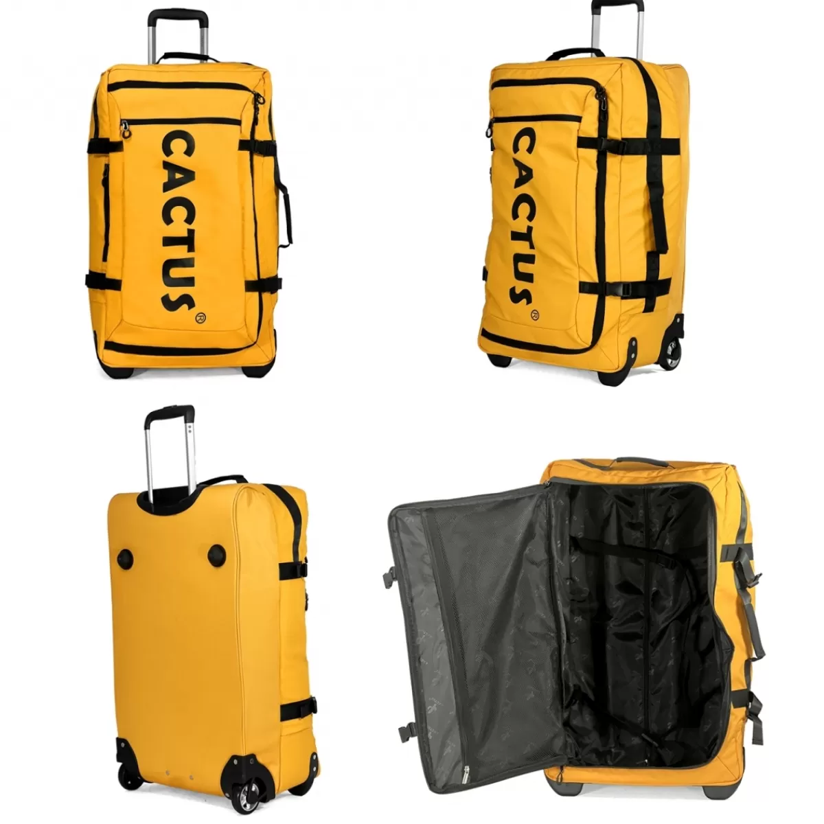 Sac de voyage avec roulettes 80L polyester taille L 70cm^Cactus Flash Sale