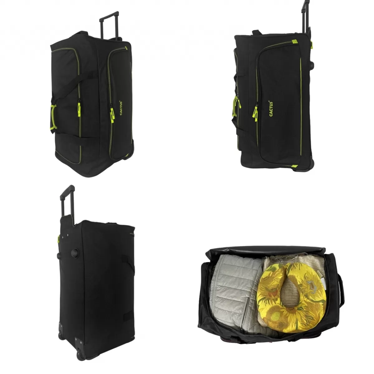 Sac de voyage avec roulettes 70L polyester taille M 64cm^Cactus Best Sale