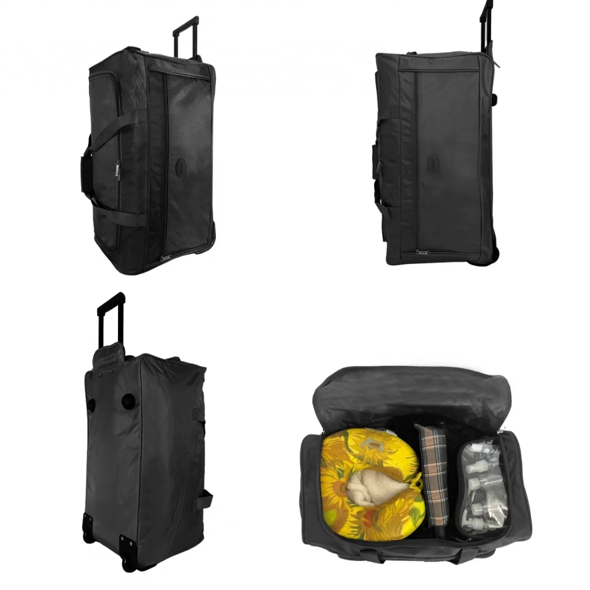Sac de voyage avec roulettes 70L polyester taille M 64cm^Degré Outlet