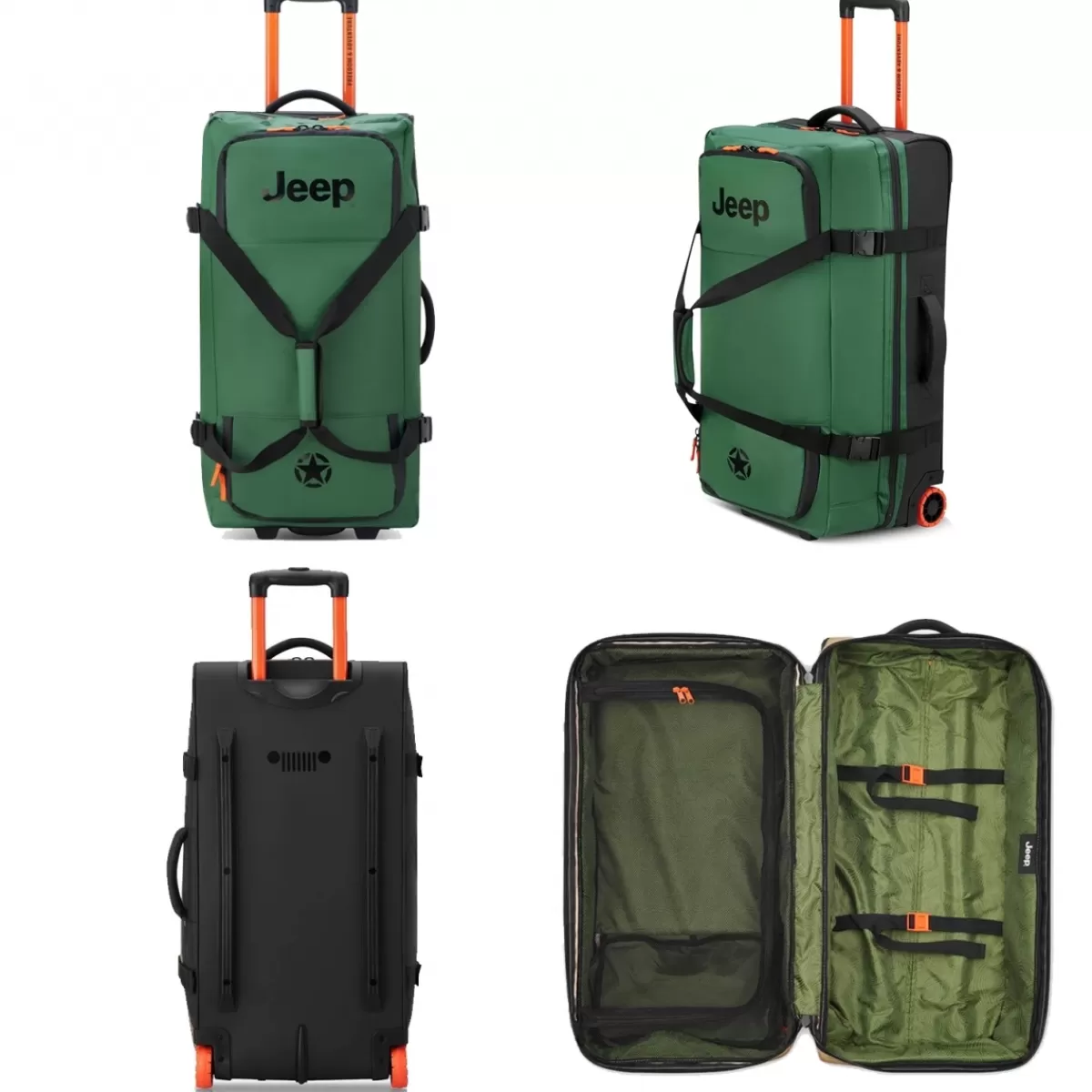 Sac de voyage avec roulettes 64L JS005A polyester taille L 72cm^Jeep Online