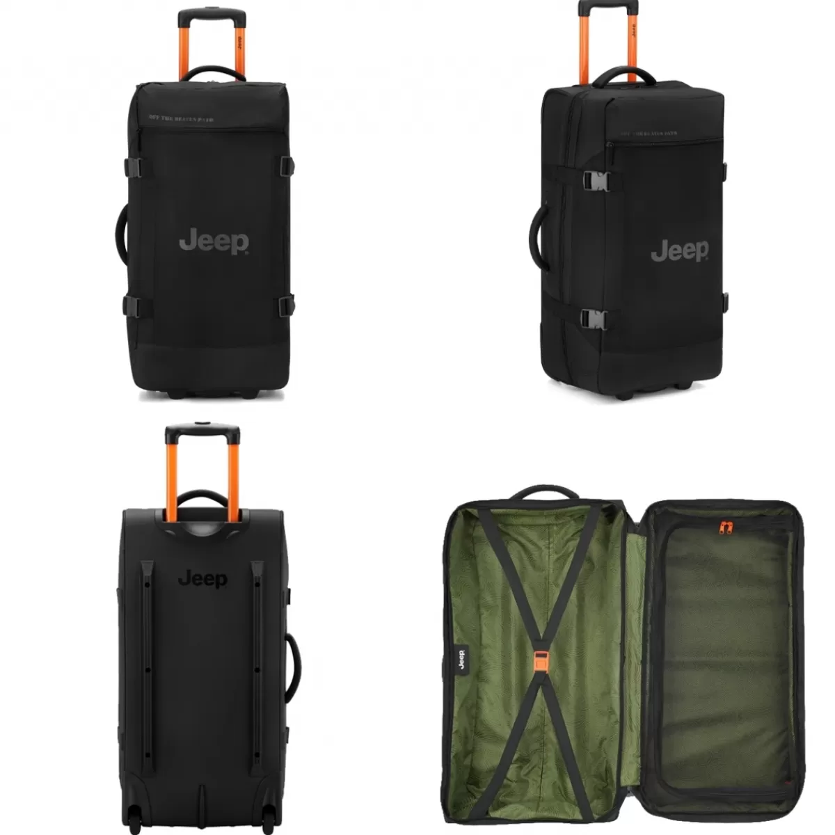 Sac de voyage avec roulettes 64L JS007C polyester taille L 73cm^Jeep Cheap
