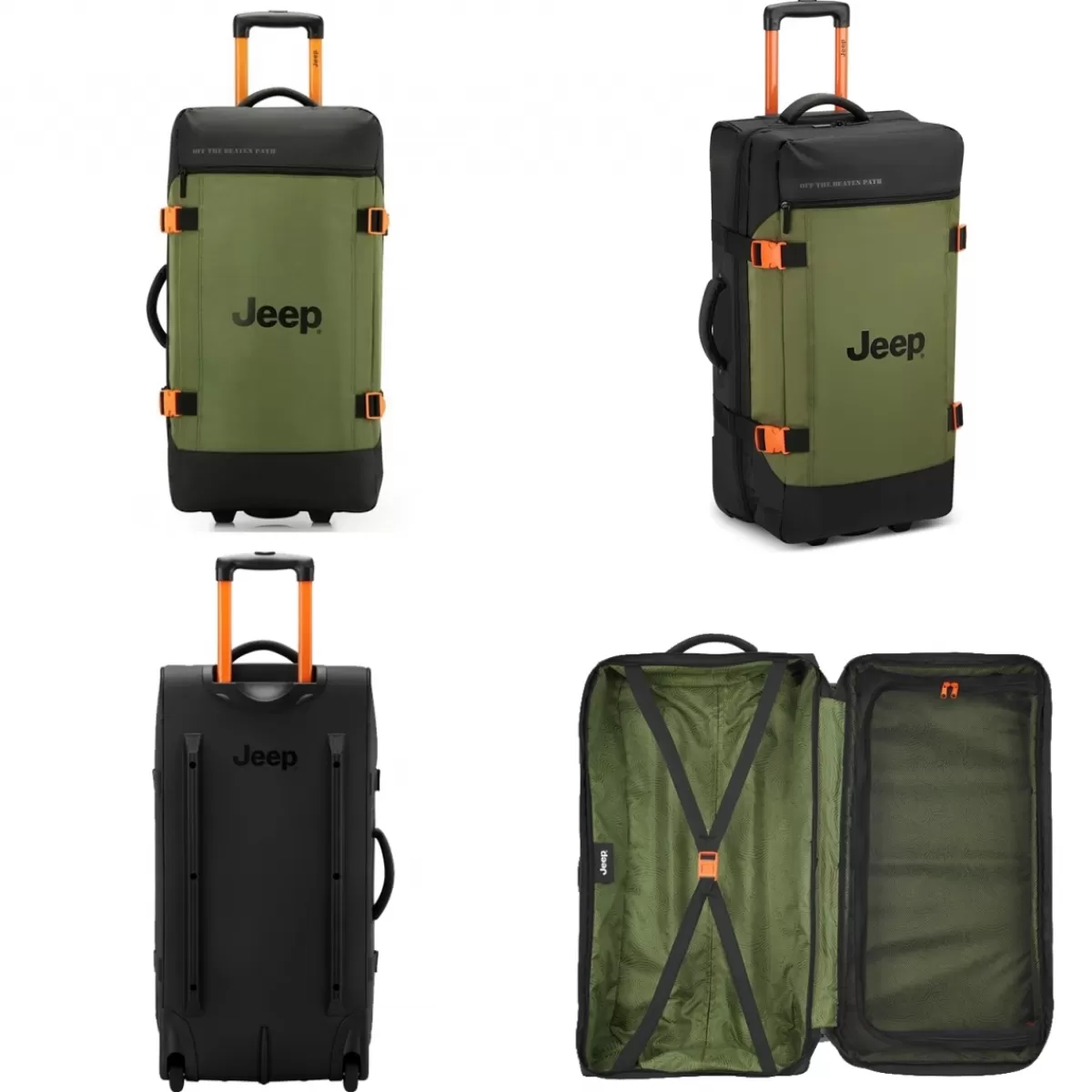 Sac de voyage avec roulettes 64L JS007C polyester taille L 73cm^Jeep Cheap