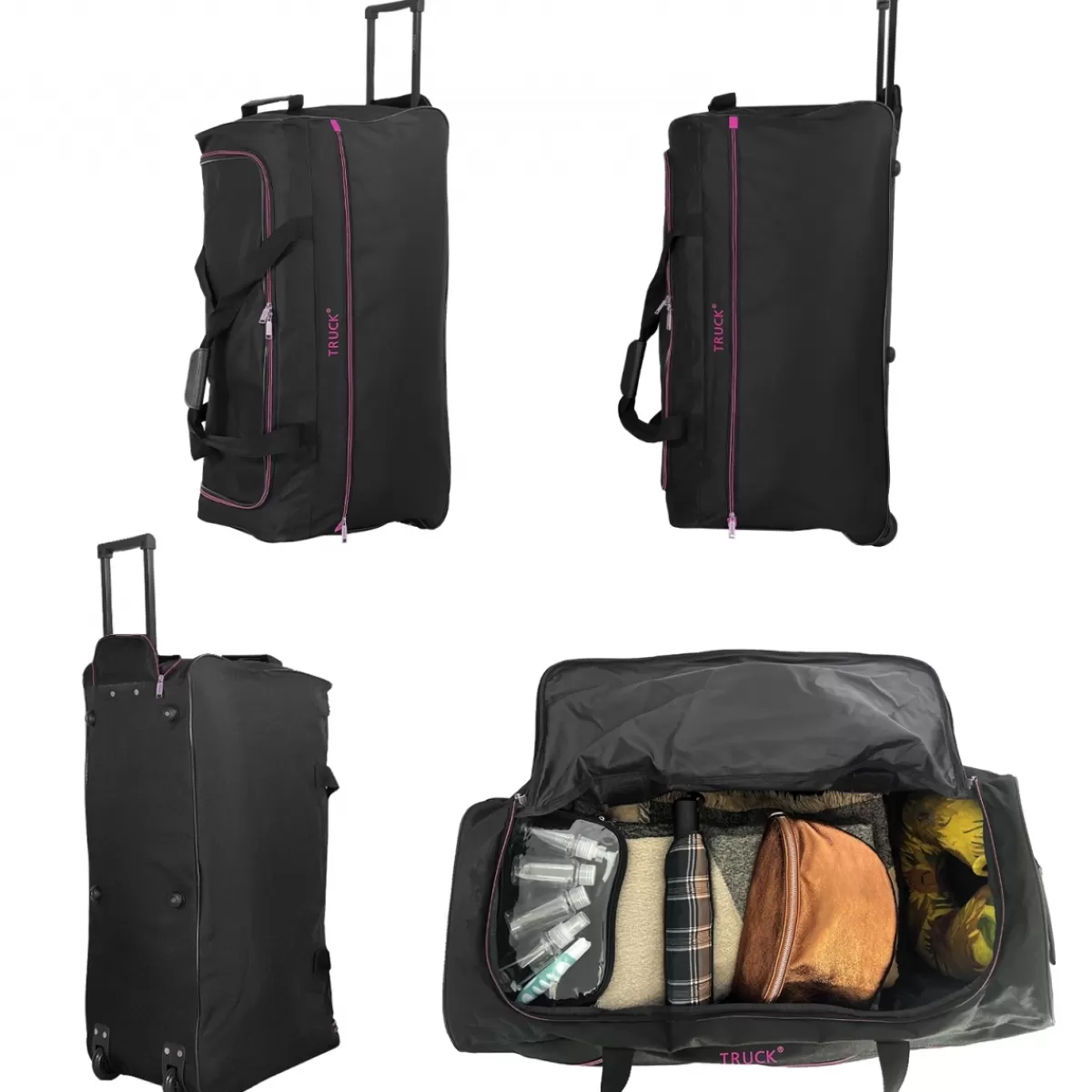 Sac de voyage avec roulettes 76L polyester taille L 75.50cm^Truck Cheap