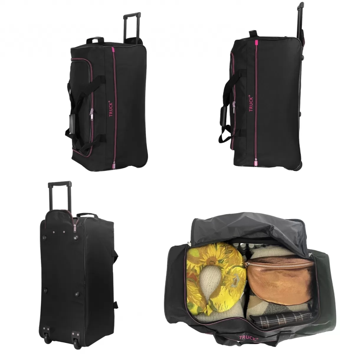 Sac de voyage avec roulettes 64L polyester taille M 65.50cm^Truck Hot
