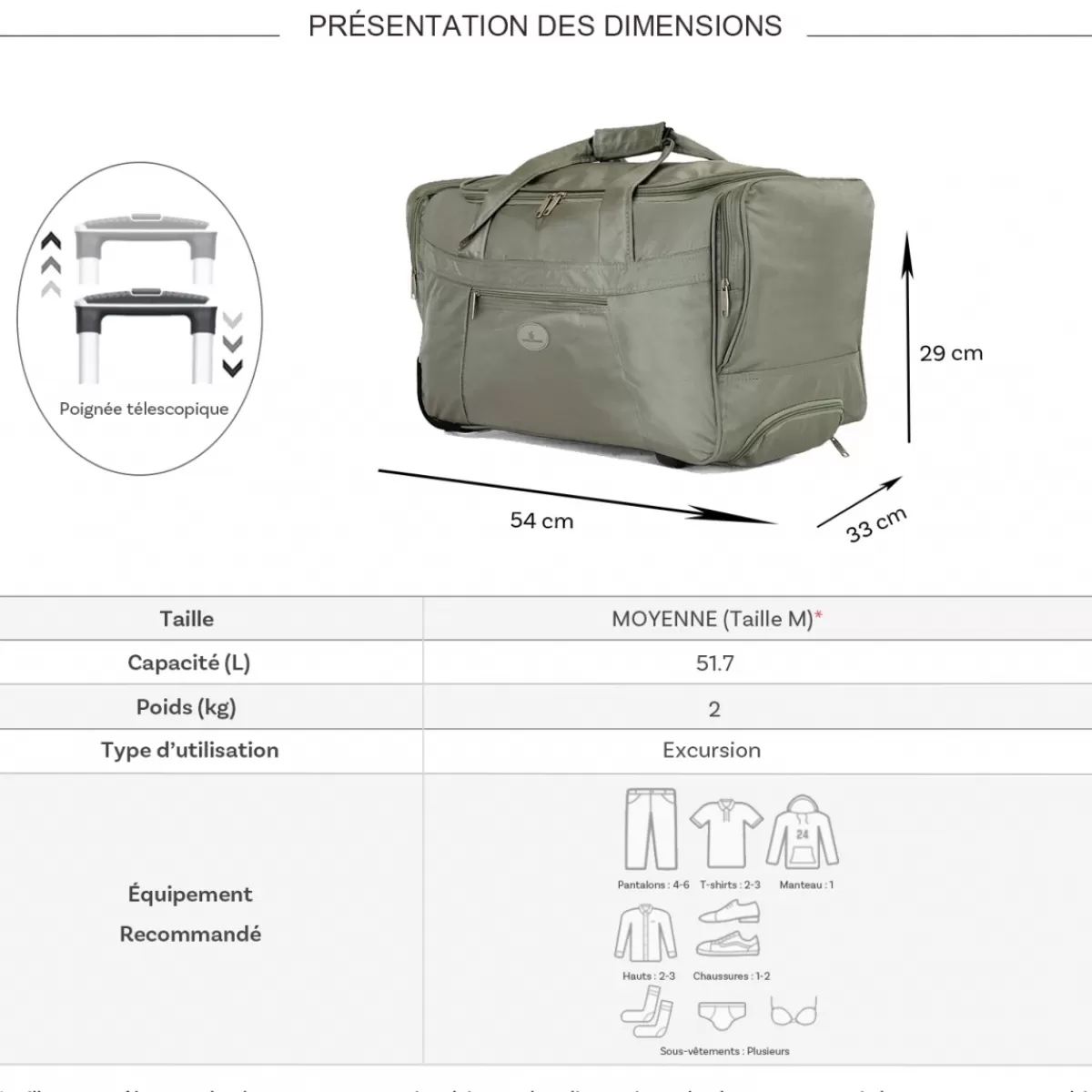 Sac de voyage cabine avec roulettes 42L polyester taille S 50cm^David Jones Best