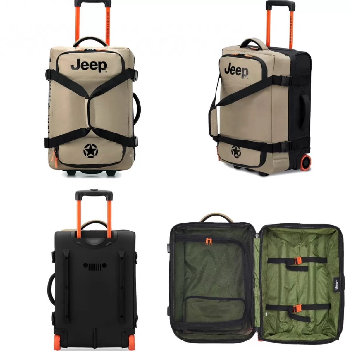 Sac de voyage cabine avec roulettes 41L JS005A polyester taille S 55cm^Jeep Fashion