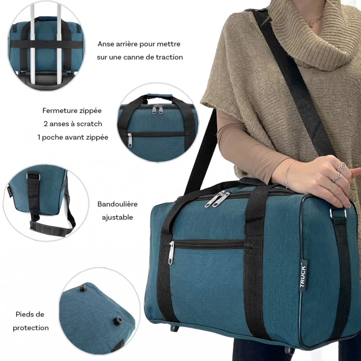 Sac de voyage 20L week-end et sport polyester format Ryan Air sans roulettes^Truck Clearance