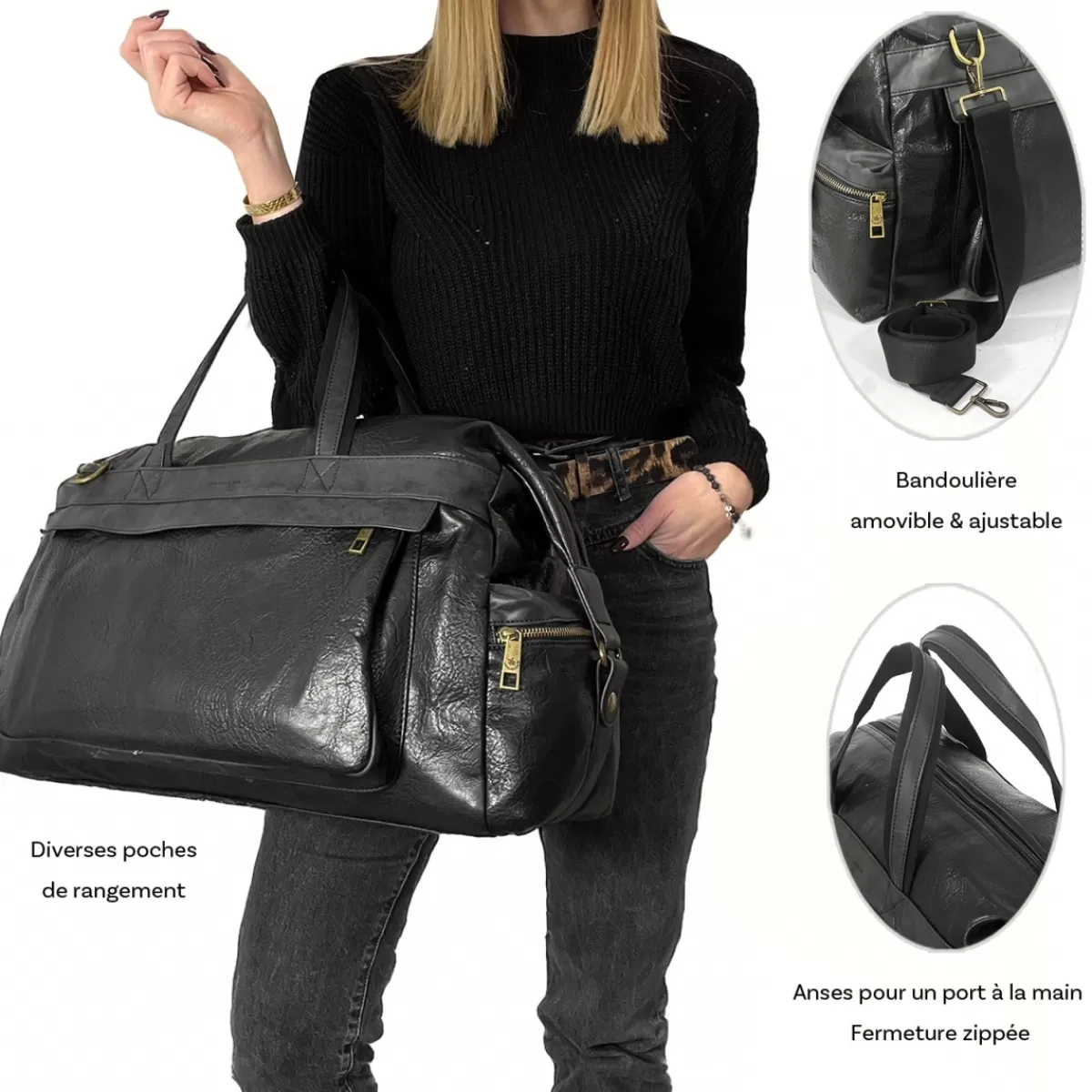 Sac de voyage week-end 29L 55cm sans roulettes^David Jones Outlet