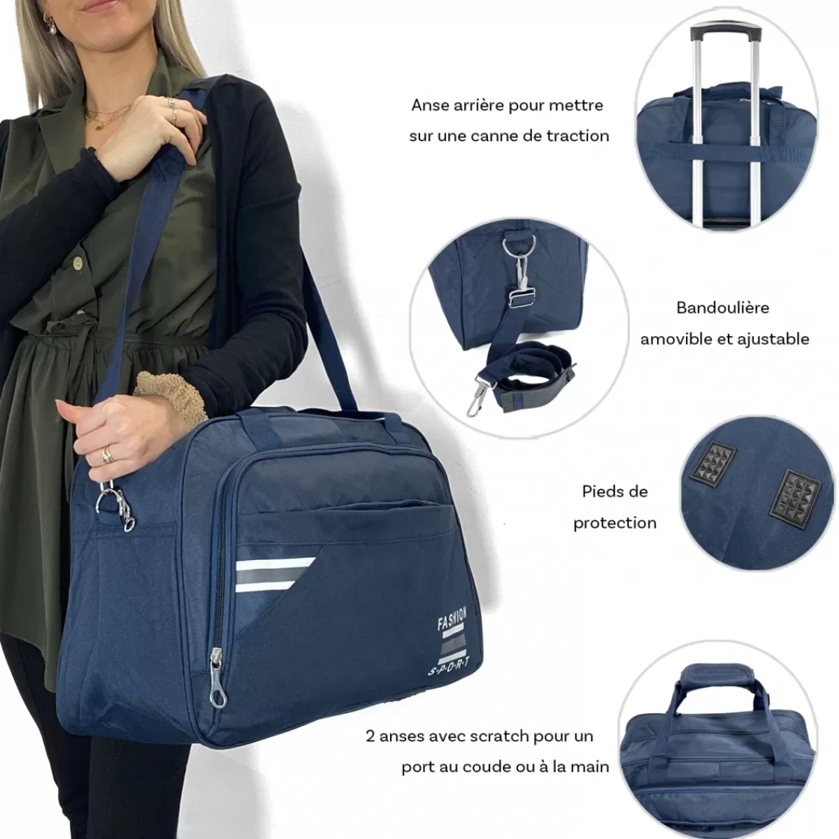 Sac de voyage week-end 31L et sport sans roulettes^Degré Best Sale